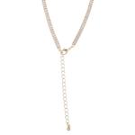 Колье-лариата BCBG Generation Crystal Double Strand Bow BCBGeneration, Gold/clear - фото 7