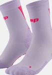 Носки CEP RUN COMPRESSION ULTRALIGHT MID CUT 4.0, Lilac Pink/Purple - фото 3