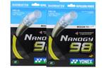 Струны для бадминтонной ракетки Unisex NBG98CH 2 шт YONEX, желтый - фото 2