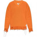 Джемпер с логотипом MM6 Maison Margiela, оранжевый - фото