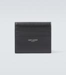 Кожаный кошелек Saint Laurent, черный - фото