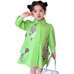 Платье для дошкольниц PROTECTCAMEL, зеленый - фото 7