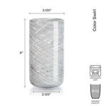 Набор стаканов для бокалов Mikasa Color Swirl Grey, 4 предмета, серый - фото 4