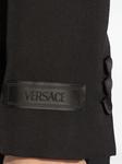 Versace укороченный блейзер с логотипом, черный - фото 5