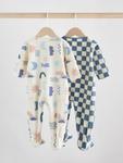 Пижама Next, синий/голубой/белый - фото 3