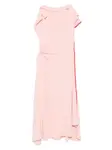 Платье со сборками VICTORIA BECKHAM, розовый - фото