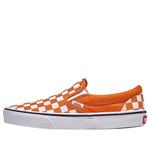 Кроссовки Vans Classic Slip-On Checkerboard 'Marmalade Orange' - фото
