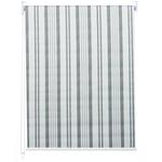 Рулонная штора MCW D52, 70x160x7 см, серый/белый - фото