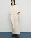 Платье-кокон с карманами Kbf, цвет Ivory - фото 4