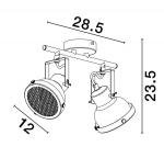 Потолочный светильник Nova Luce Ruvi Typ A, алюминий - 2 пламени - фото 8