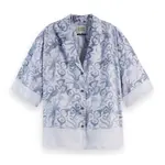 Рубашка с коротким рукавом Scotch & Soda Printed, синий - фото 3