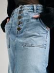 Юбка Lee PATCH POCKET MIDI SKIRT, синий - фото 2