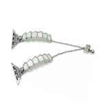 Ремешок Apple совместимость металлический 49мм IBOANN, браслет-манжета серебристо-синий - фото 6