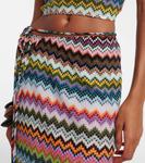 Юбка-обертка с зигзагообразным ламе Missoni, Multicolor w/Dark Base - фото 4