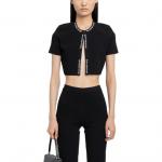 Женская черная майка Alexander Wang - фото 3