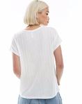 Топ ONLY ribbed textured top in white - фото 3