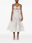 Платье миди Crush ZIMMERMANN, белый - фото 2