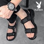 Пляжные сандалии мужские черные/белые Playboy - фото 9