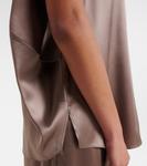 Рубашка из смесового шелка Brunello Cucinelli, Cacao - фото 5