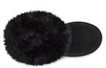 Ботинки UGG Classic Mini Fluff Collar Fleece Lined Black Women's - фото 5