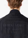 Бомбер на молнии с жатым эффектом GIORGIO ARMANI, синий - фото 5