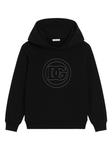 Толстовка с капюшоном и логотипом Dolce & Gabbana Kids, черный - фото