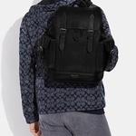 Кожаный рюкзак из коровьей кожи Hudson черный мужской COACH - фото 6