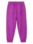 Джоггеры с логотипом BURBERRY KIDS, фиолетовый - фото