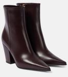 Ботильоны из кожи Keinna Gianvito Rossi, бордовый - фото