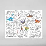 Большой силиконовый коврик-раскраска А3 - Динозавры Inna marka - фото 3