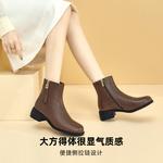 Ботильоны женские Dg, цвет Coffee - фото 7