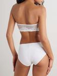 Трусики Double Take из кружева и эластичного джерси Commando, белый - фото 3