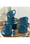 Набор из 6 чашек и блюдец Biarré синий Loberon, синий - фото 2