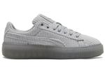 Кроссовки basket platform strap 'grey' Puma, серый - фото 2