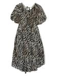 Pinko платье с зебровым принтом, черный - фото