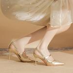 Ainer cat Slim Heel High Heels Women's Ainer-cat, золотой - фото 3