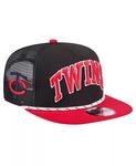 Мужская черная кепка для гольфа Minnesota Twins Throwback с сеткой New Era, черный - фото 2
