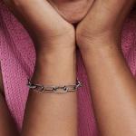 Pandora Родированные браслеты Unisex Silver Black - фото 8