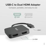 Plugable USB-C to Dual 4K HDMI MST Display Adapter USBC-MSTH2 - фото 2