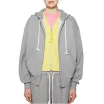 Толстовка с логотипом на заплатке на молнии Acne Studios, светло-серая - фото 4