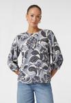 Блуза comma LUFTIGE MIT ALL-OVER, Hellblau/Grey - фото