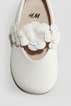 Балетки с аппликацией H&M, белый - фото 3