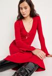 Платье Gina Tricot MIDI DRESS, Haute Red/Dark Red - фото