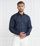 Рубашка разрезана, стираный деним Regular fit Oscar Jacobson, синий - фото 3