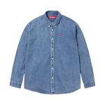 Рубашка Supreme Small Box Shirt, Denim - фото