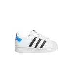 Кроссовки Adidas Superstar I, белый/черный/синий - фото