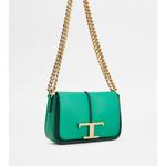 Сумка через плечо T Timeless из кожи Micro TOD's, зеленый - фото 2