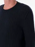 Свитер в рубчик с круглым вырезом TOM FORD, синий - фото 3