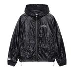 Куртка Stussy Beach Wrinkled Nylon Shell, Black - фото