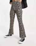 Расклешенные брюки Noisy May с леопардовым принтом - фото 4